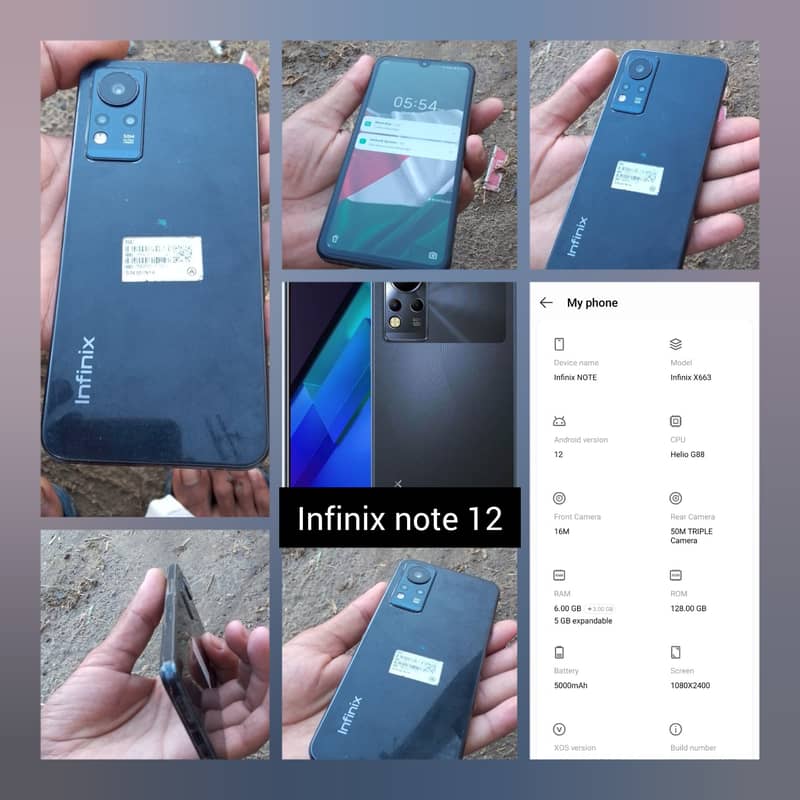 Infinix note 12 memory 128 ram 6 A-Z ok 3