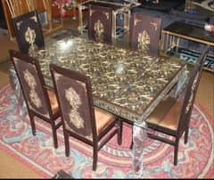 Dining table, Centar Table, room chairsFurniture for sale