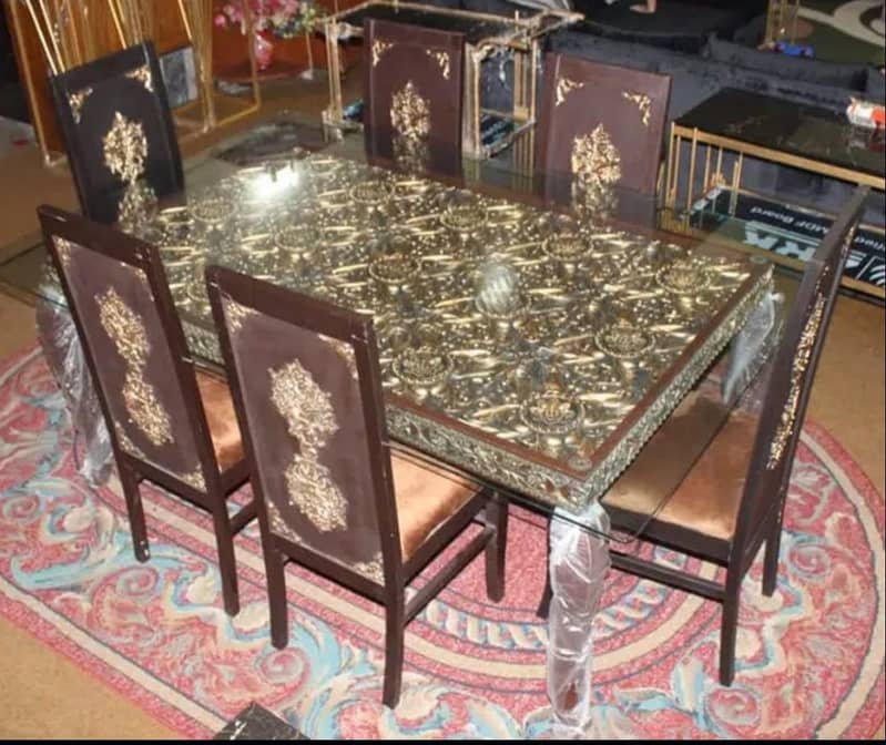 Dining table, Centar Table, room chairsFurniture for sale 0