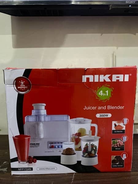 NIKAI  juicer and blender brand new . negotiable 2
