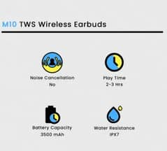 M10 wireless earbuds