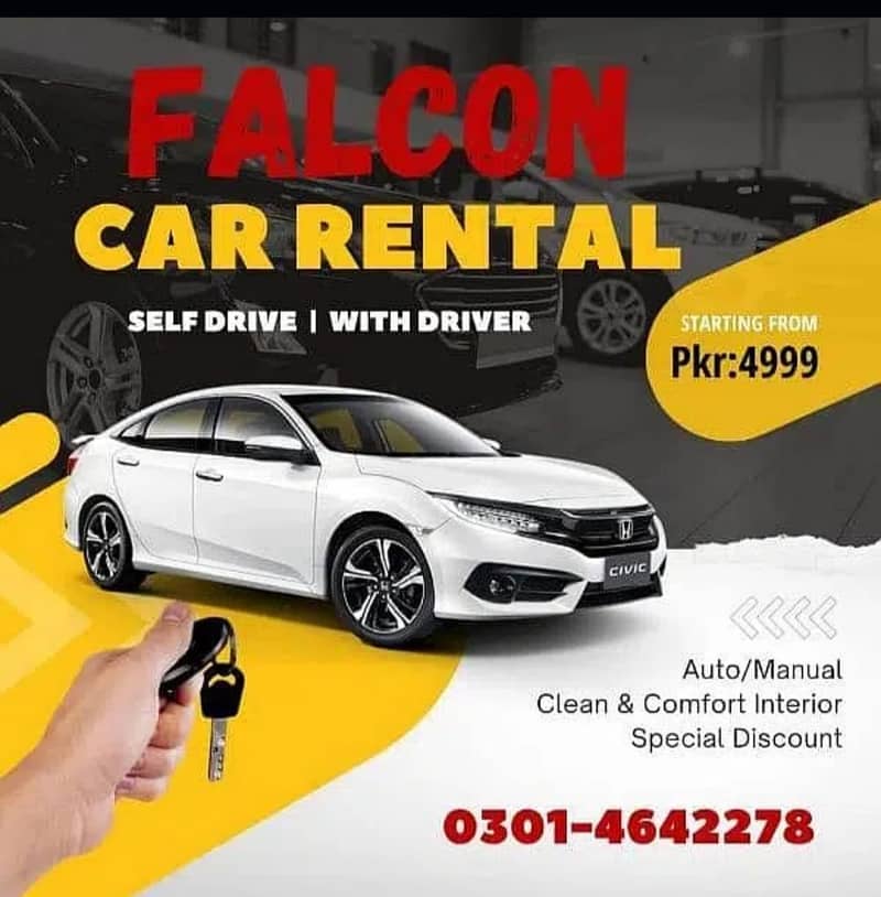 Rent A Car/Car Rental Service /Car For Rent 0