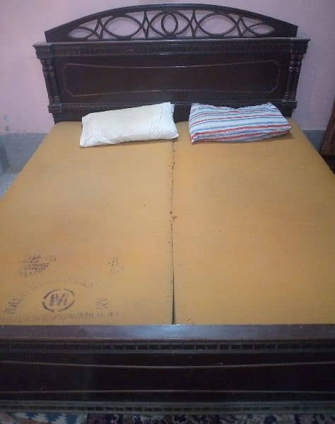 Wooden Bed Set for sale 1