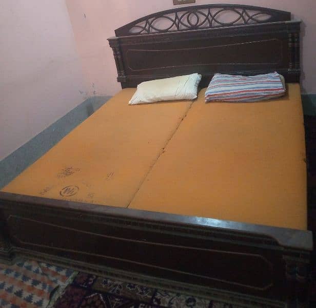 Wooden Bed Set for sale 2