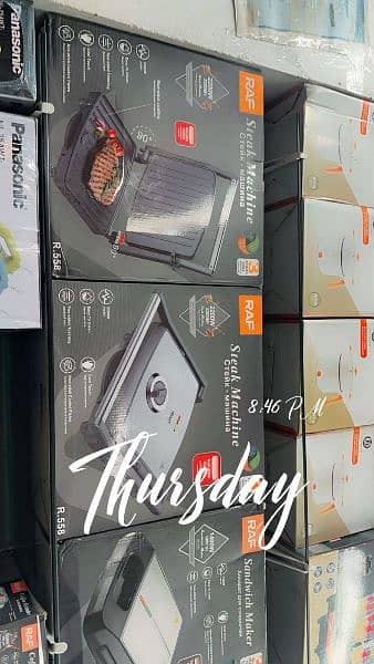 RAF NEW PANINI PRESS GRILL MAKER SANDWICH BURGER STEAKS VEGGIES LARGE 11