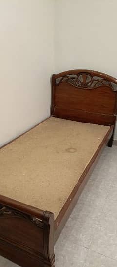 pure wood vintage single bed