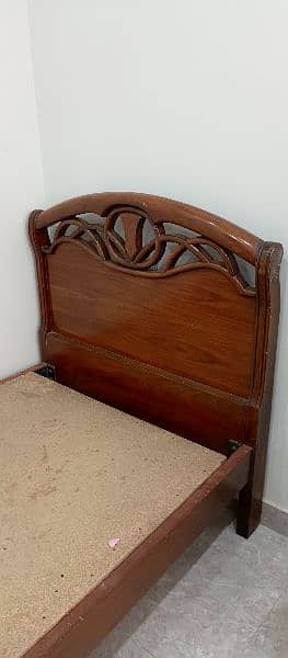 pure wood vintage single bed 1