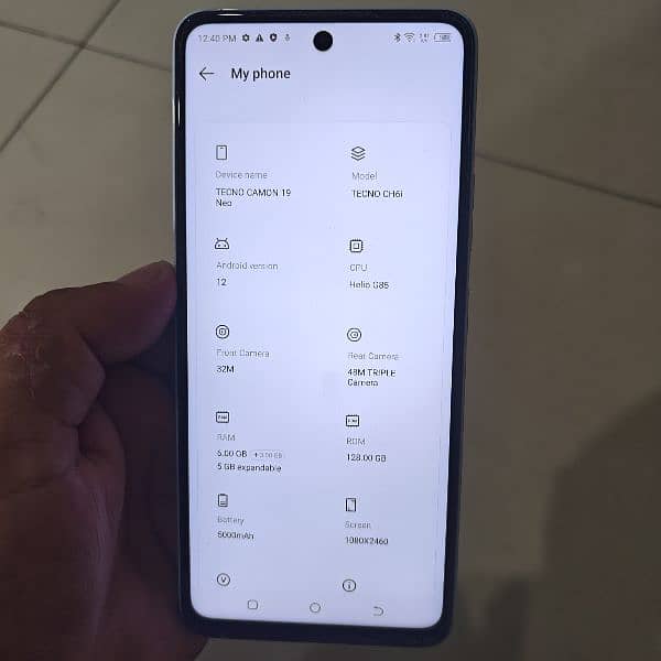 Tecno camon 19 neo 6/128gb 6