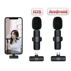 K11 2 IN 1 Collar Wireless Microphone Iphone/Android & Type C
