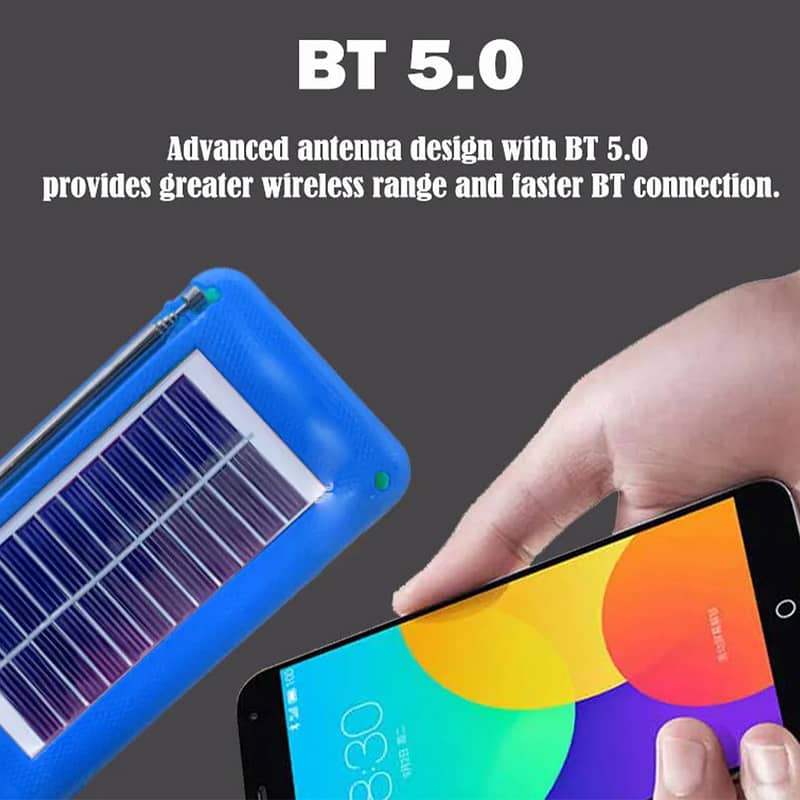 GTS-1602 Portable Bt Bluetooth Wireless Powered Solar Speaker Usb Mini 2
