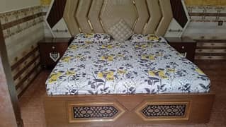 fancy wood bed
