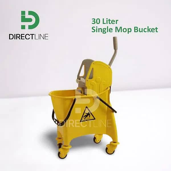 Mop trolley|Mop Bucket|Dustbin|Janitorial Trolley| 1