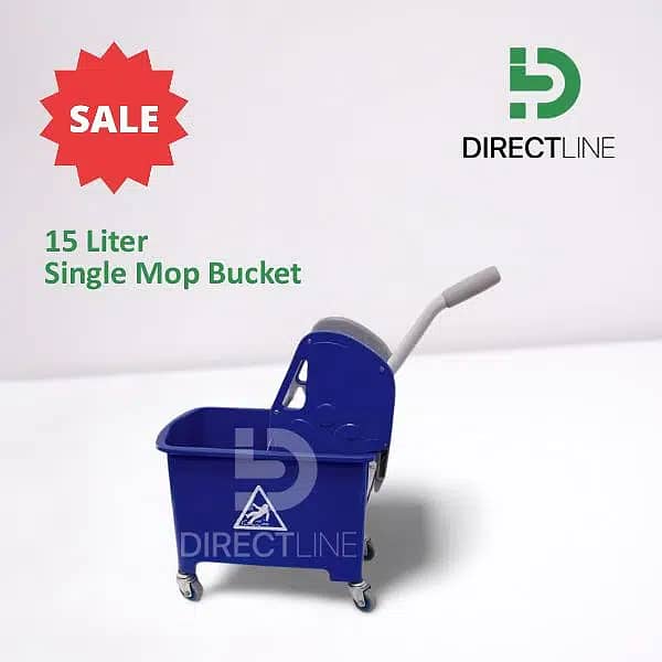 Mop trolley|Mop Bucket|Dustbin|Janitorial Trolley| 4