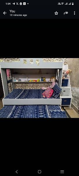 bunk bed / triple story bunker bed / bunk bed 3