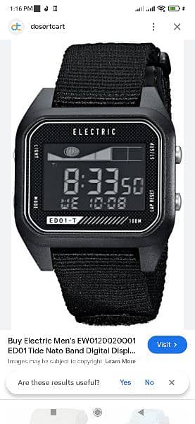 Electric digital watch 10