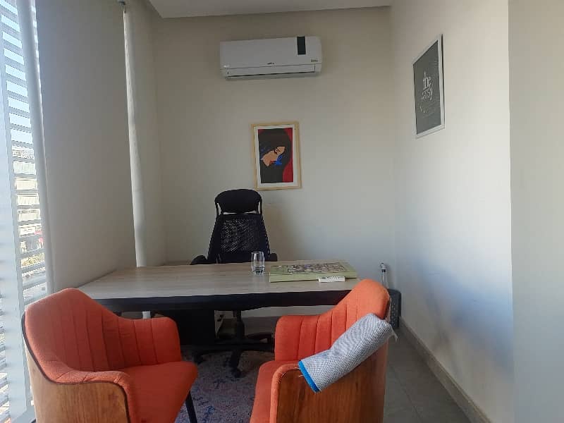 8 MARLA FURNISHED OFFICE FLOOR AVAILABLE FOR RENT FACING COURTYARD 9