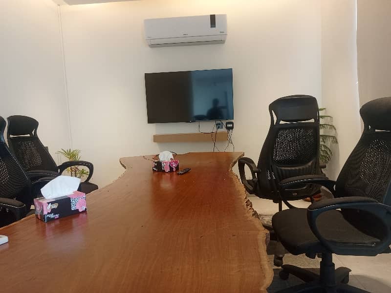 8 MARLA FURNISHED OFFICE FLOOR AVAILABLE FOR RENT FACING COURTYARD 23