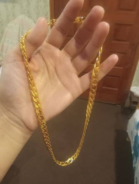 Golden stainless steel chain 2