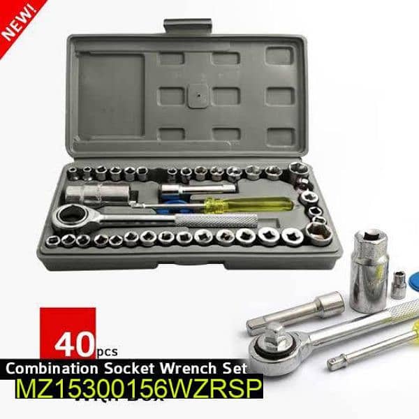 Socket wrench set tool box 40 pieces/ tools/ chabi/ pana/ 1