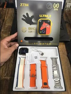 new zt04 ultra 2 smartwatch with 4 straps 0