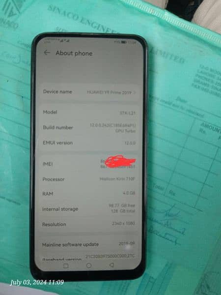 Huawei Y9 Prime 2019 Blue 4/128 Official 2