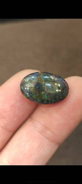 Black Opal full fires colors 100% natural orignal gemstone honey comb 5