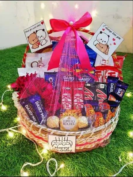 Personalised gifts Anniversary Birthday Gift Basket or Box 03008010073 2