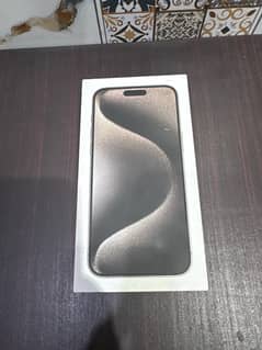 Iphone 15 pro max brand new box packed (only serious buyer contact)