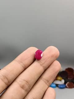 Beautiful Natural Mozambique Ruby Stone Certified