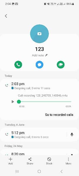 Samsung Mobile Built in Automatic Call recording Without Any Apps 2