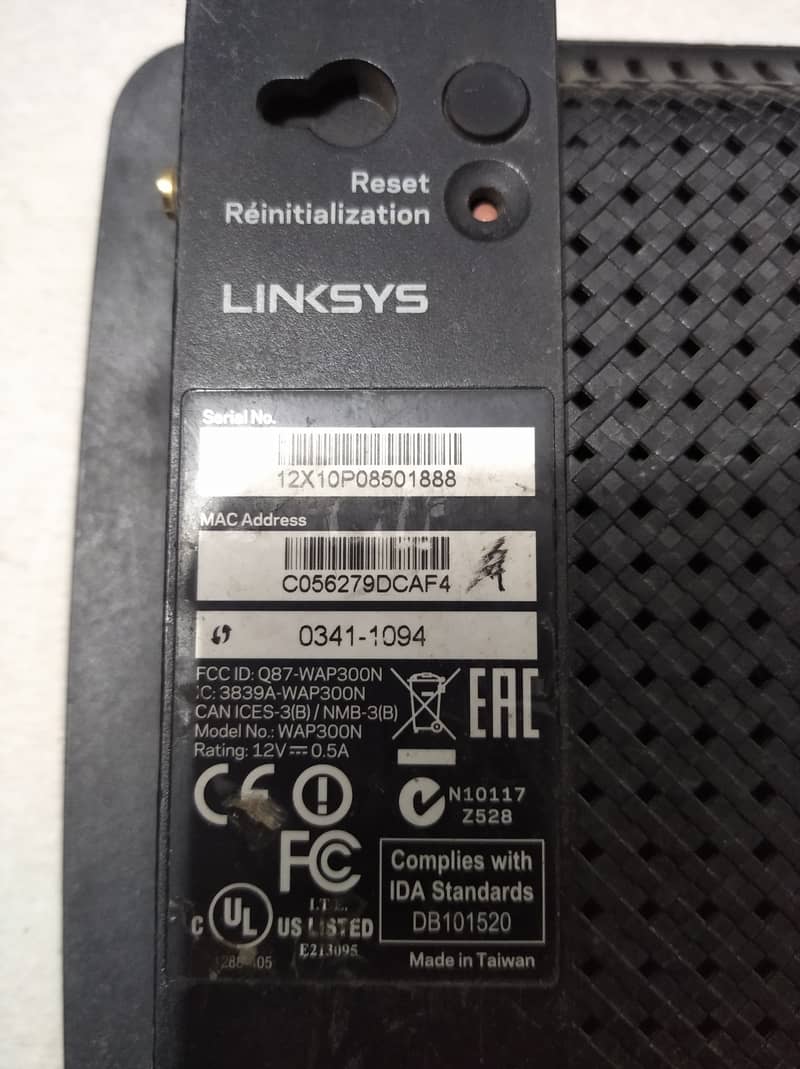 Linksys Wireless N Access Point 300Mbps 4