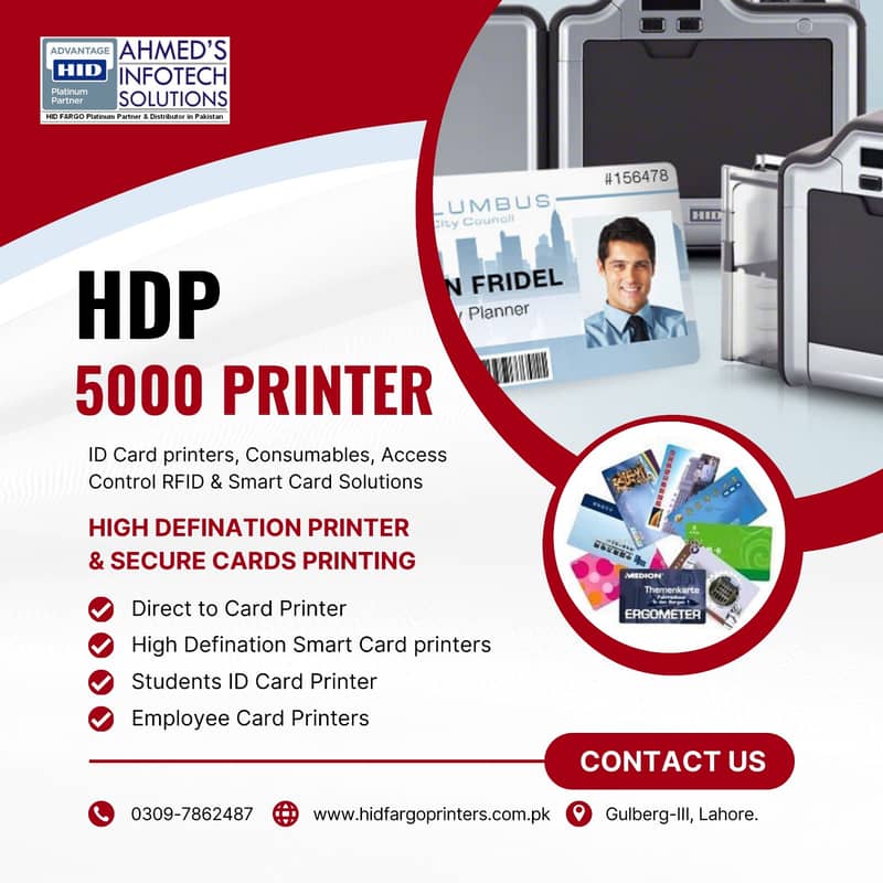 FARGO HDP5000 ID CARD PRINTER 3