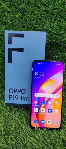 OPPO F19 Pro 8/G RAM/128 All ok box's ha charge 3cover's 10.10 Mobile 1