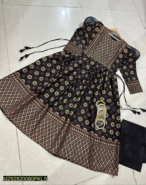 2 PCs women's stitched cotton printed shirt and trouser 1