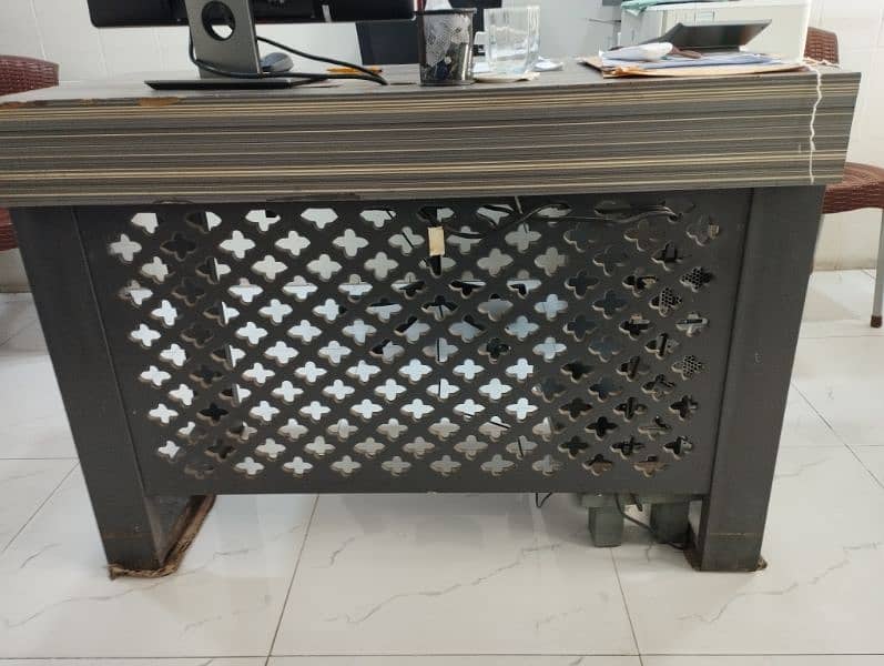 02 office table furniture with iron stand 9