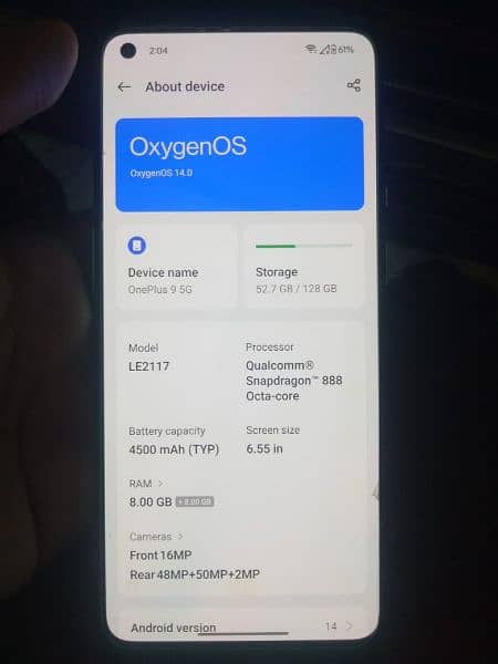 OnePlus 9 5g country lock 8+8ram 128rom snapdragon888 exchange possib 10