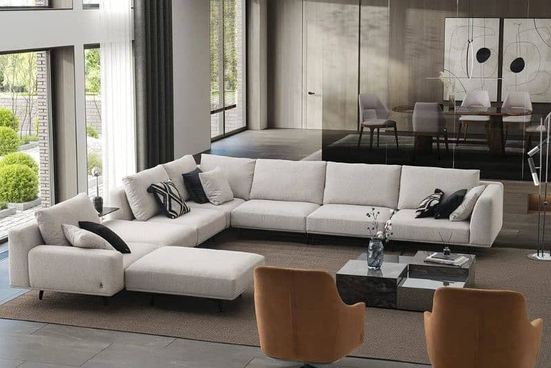 L SHAPED QUELENT SECTIONAL SOFA - BRAND NEW 1