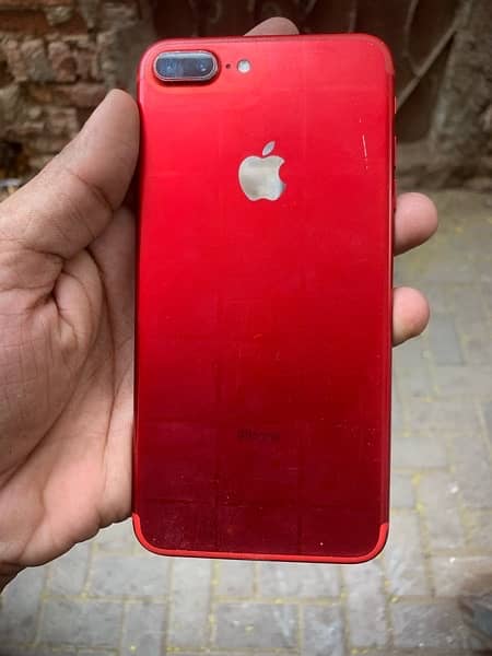 iphone 7plus 128 gb PTA Approved Red Colour Panel Change 5