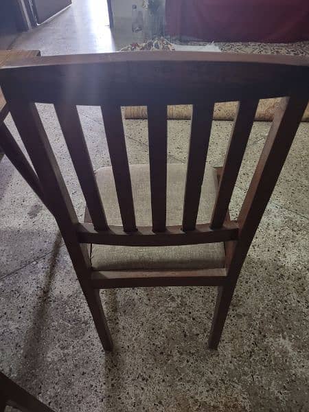 Urgent sale One Table with 6 chairs price 15000/= 4