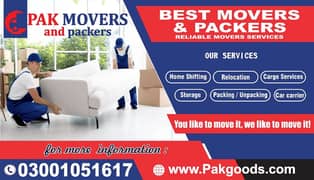 Faisalabad Movers and Packers, Home Shifting  Cargo, Goods Transport