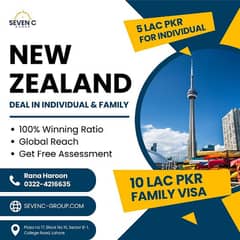 New Zealand/ Canada multiple family/single visit visa with 100 Ratio