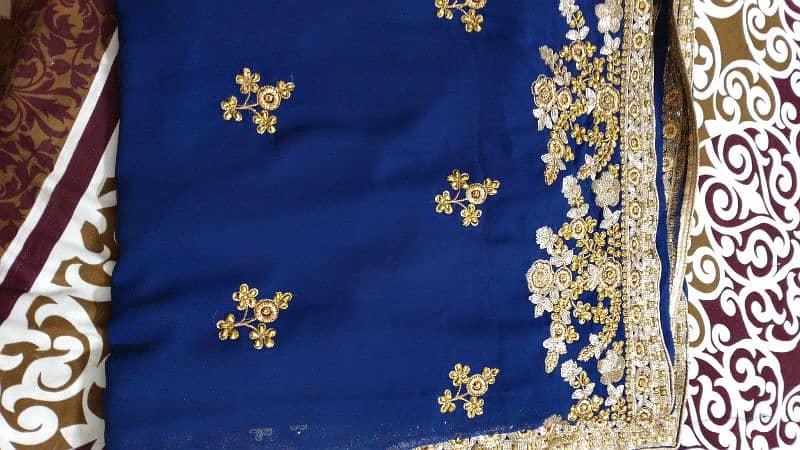 saree safoon blue color 1