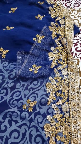 saree safoon blue color 5