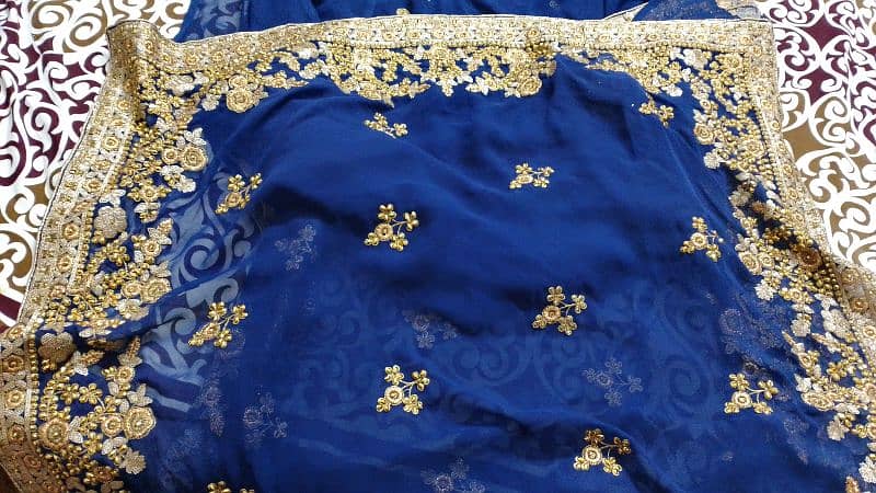 saree safoon blue color 9