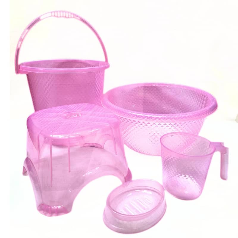 Baby bath set 5piece Gift bundle for Babies Beautiful &Durable Plastic 2