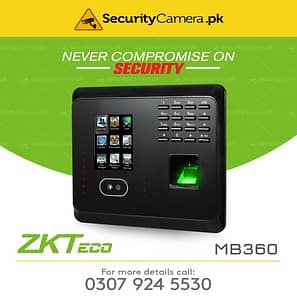 biometric zkteco fingerprint/ face time attendance with door lock 2