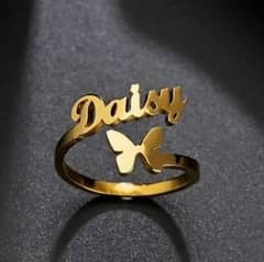 Signature Style Custom Name Ring 0