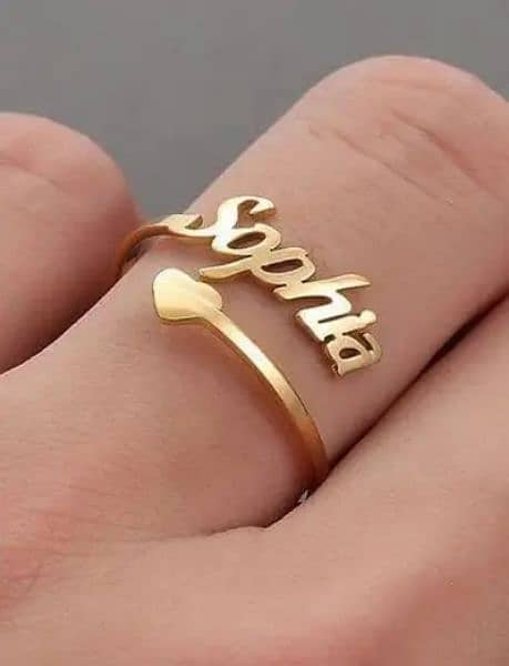 Signature Style Custom Name Ring 3