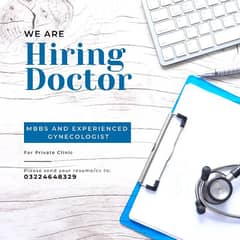 Hiring Doctor  MBBS And Experienced Gynae For Private Clinic 0