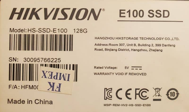 HIKVISION E100 128GB SSD 2